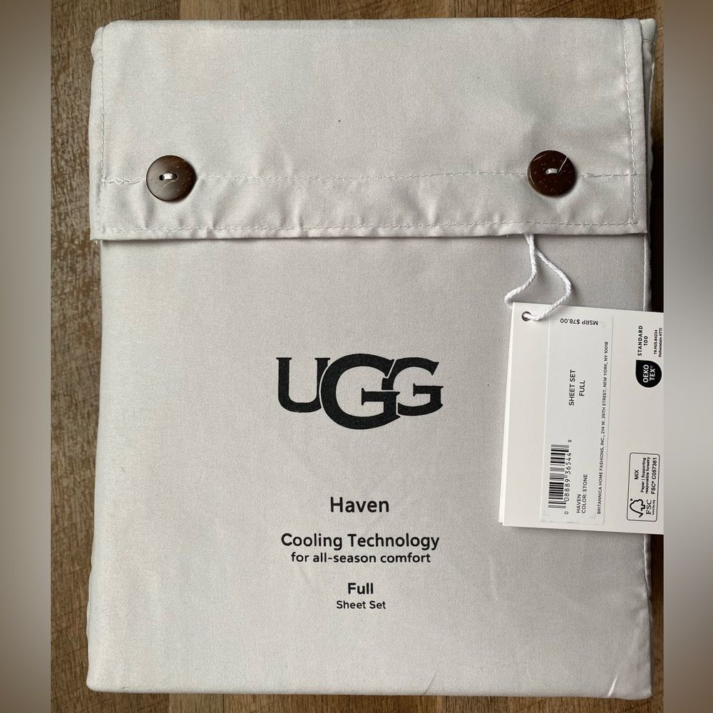 UGG Haven Cooling Full Sheet Set - Cream